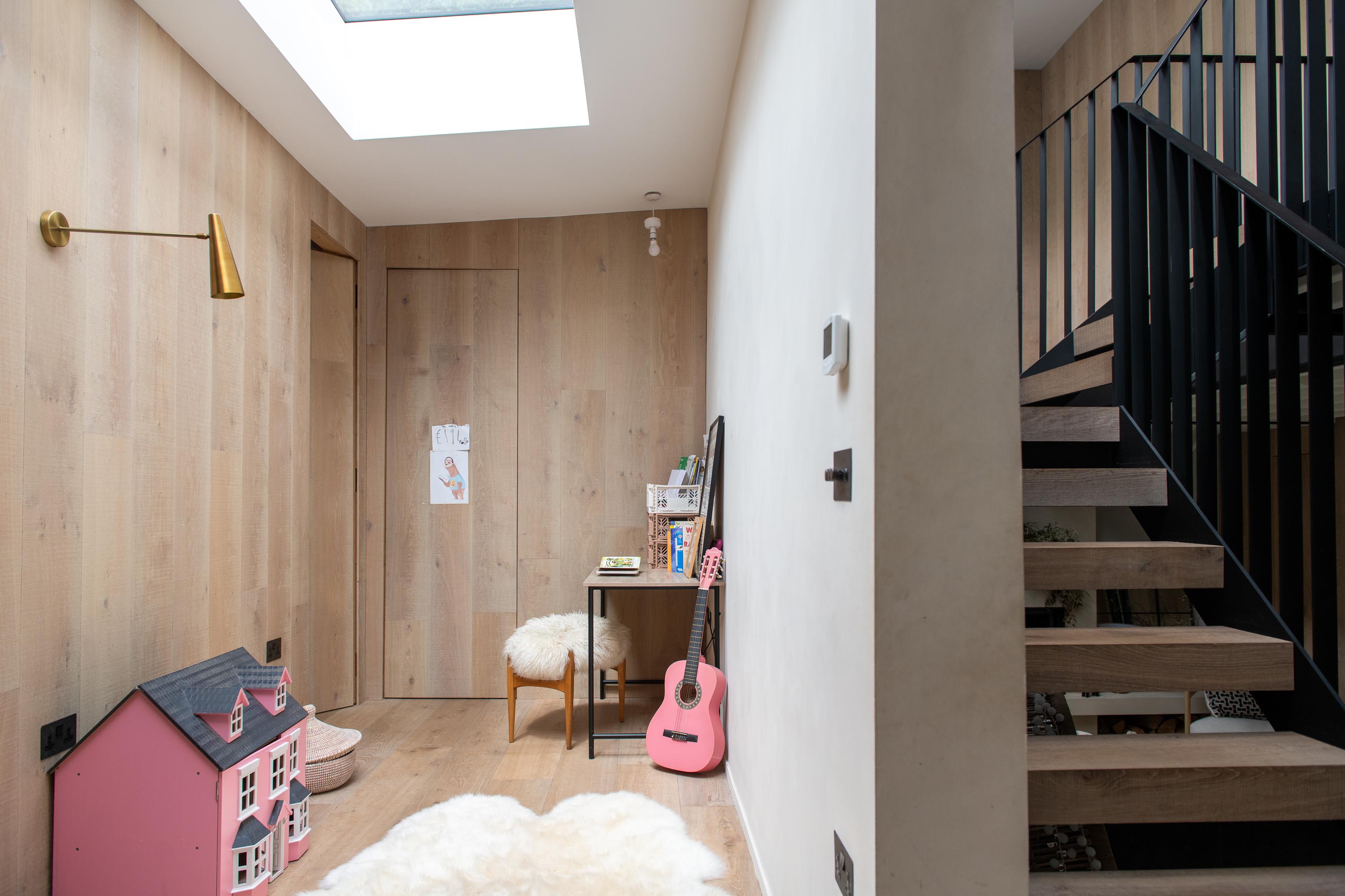 rooflight above a playroom 