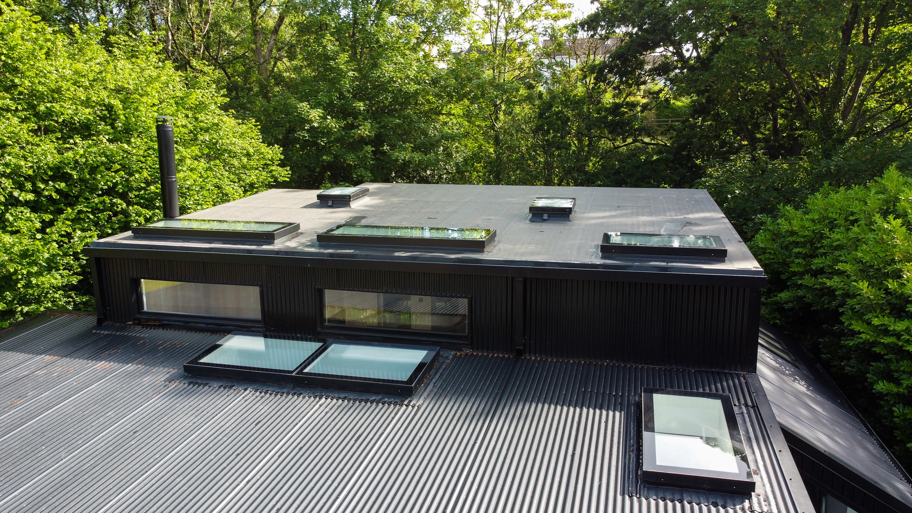 roof of bungalow transformation showcasing vario by velux products