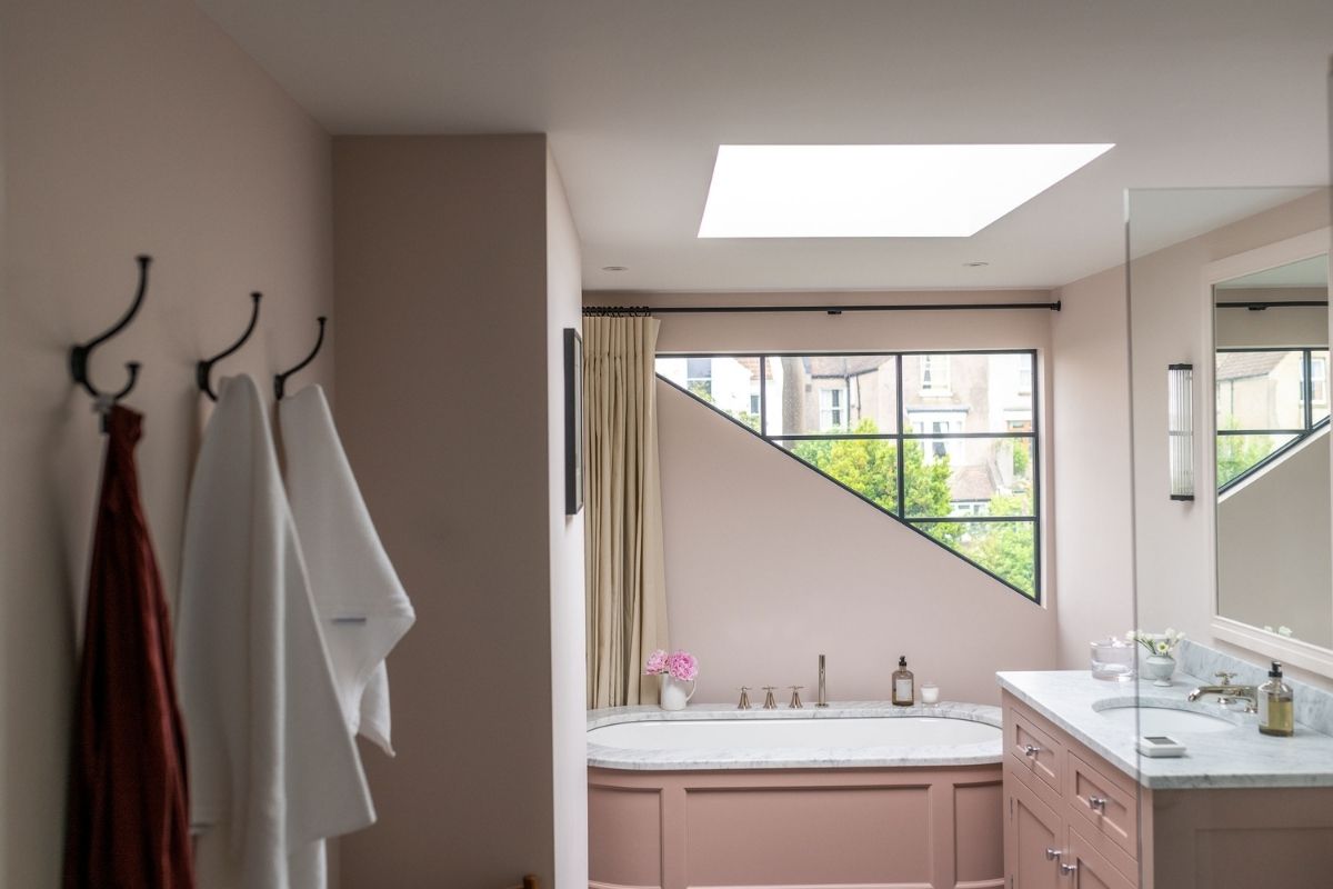 bespoke rooflight loft conversion master bathroom