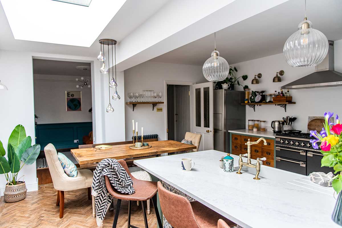 vario by velux bespoke long slim rooflight side extension