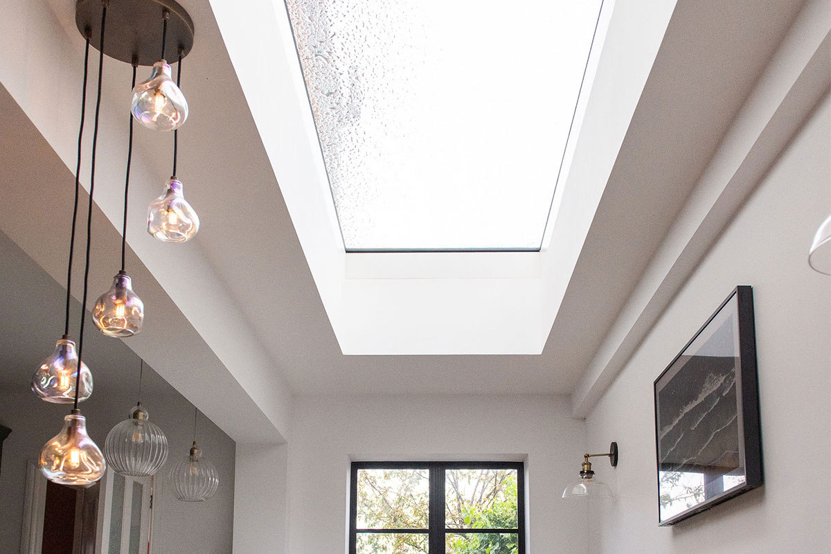 vario by velux bespoke long slim rooflight side extension