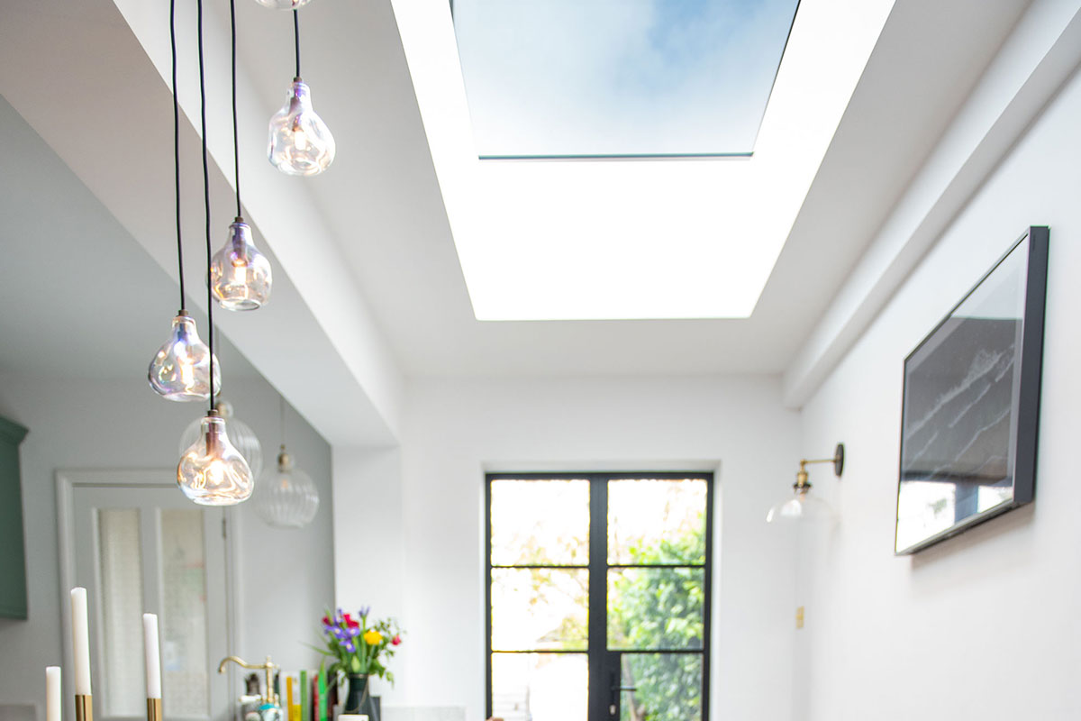 vario by velux bespoke long slim rooflight side extension