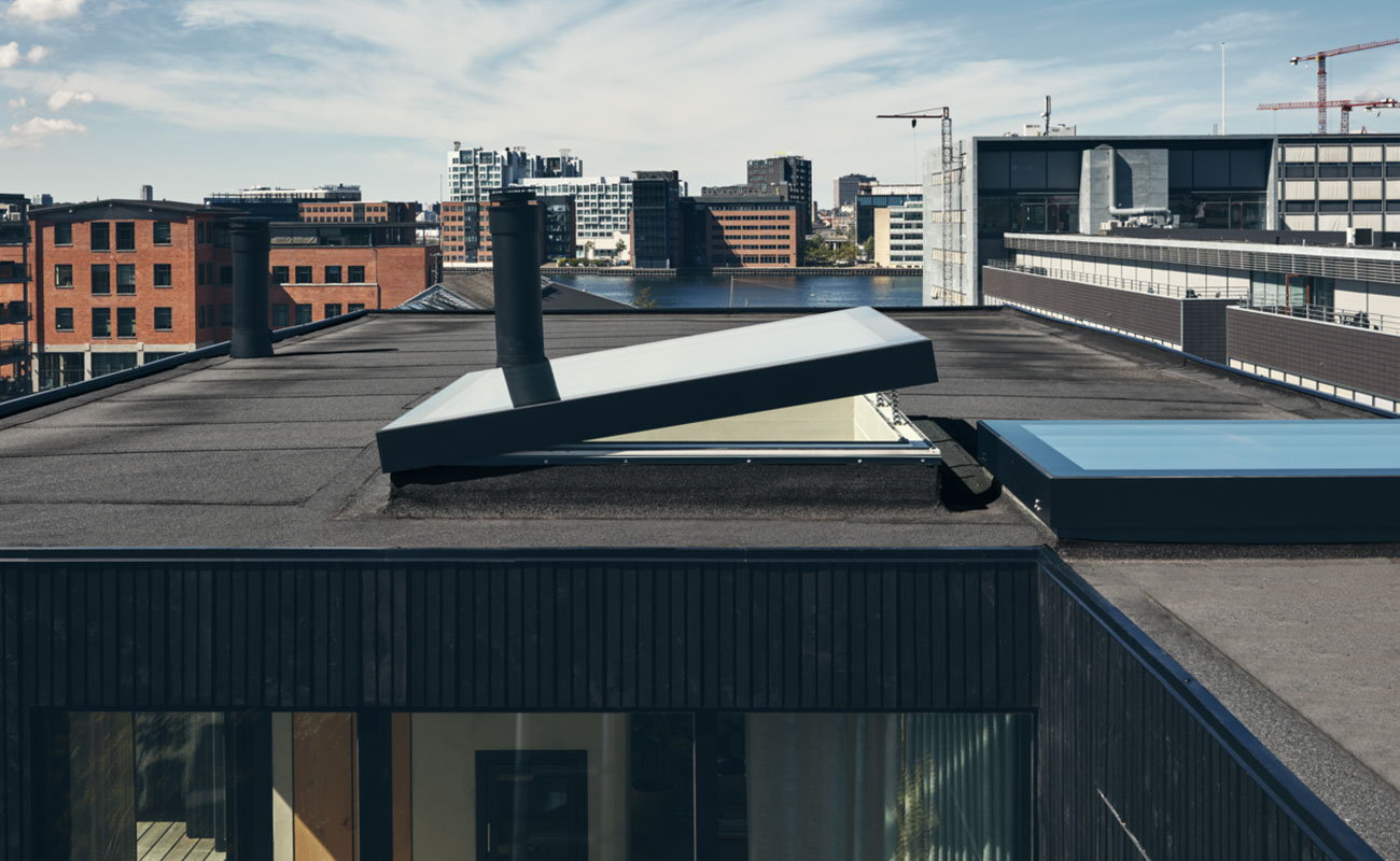 vario by velux bespoke rooflight rectangular flat glass