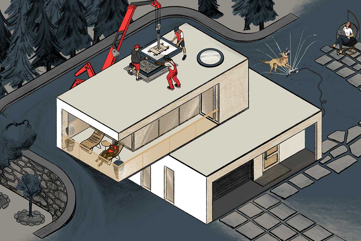 vario by velux bespoke rooflight illustration installation