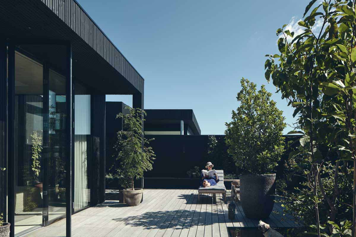 roof terrace walk on rooflight 
